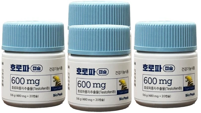 [본사정품] 남성 활력 갱년기 영양제 호로파 캡슐 600mg, 4개, 20정 - 쿠팡
