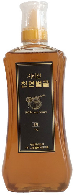 자연에서 온 자연산 지리산 햇꿀 자연벌꿀 잡화꿀, 1kg, 1개