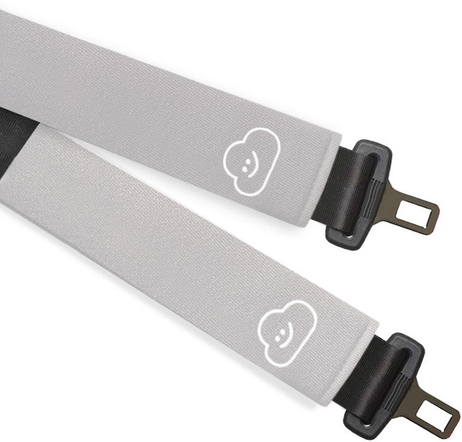 구름이 안전벨트 커버, 그레이, 2개