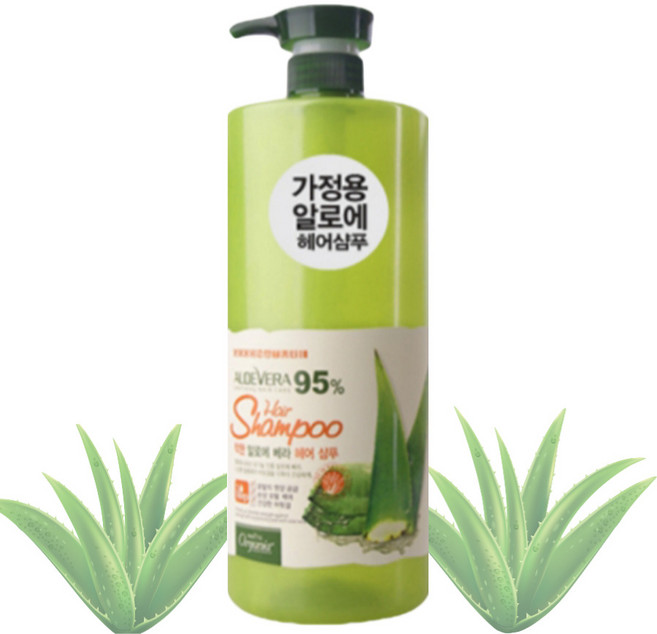 1500ml 대용량 샴푸 착한 오가니아 알로에 베라 샴푸 1개/2개/3개, 1.5kg, 3개