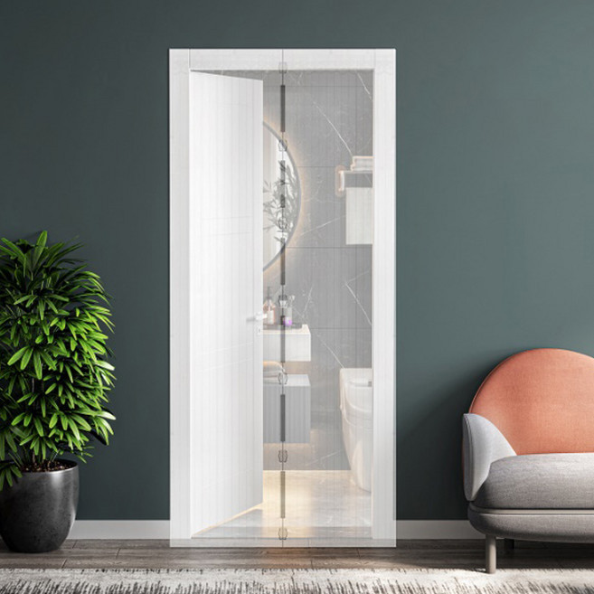 모기장 문모기장 현관 방충문 벨크로 모기장, 화이트