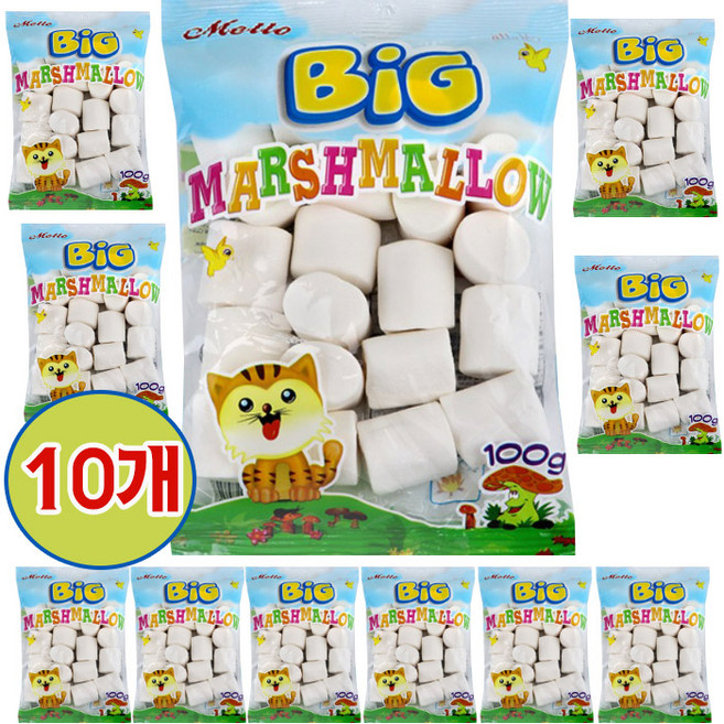 멜로 빅 머쉬멜로우, 100g, 10개
