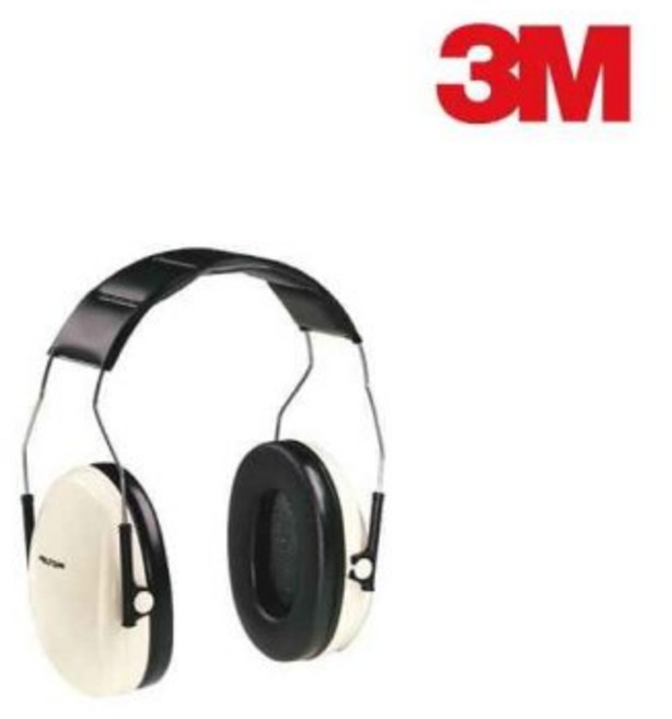 3M 헤드밴드형 귀덮개 H6A/V 컵 헤드폰 마스크 방음 패드 귀마개 소음 차단 음악, 1