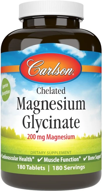 칼슨랩스 carlson labs Chelated Magnesium 180 Count, 180정, 1개 - 쿠팡