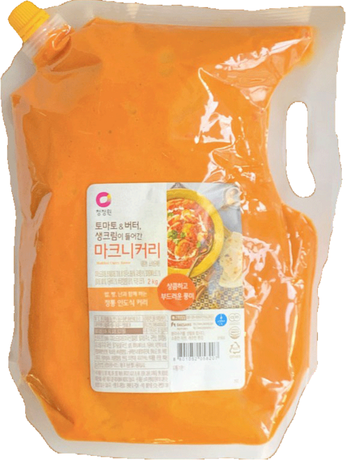 청정원 토마토&버터 생크림이 들어간 마크니커리, 1개, 2kg