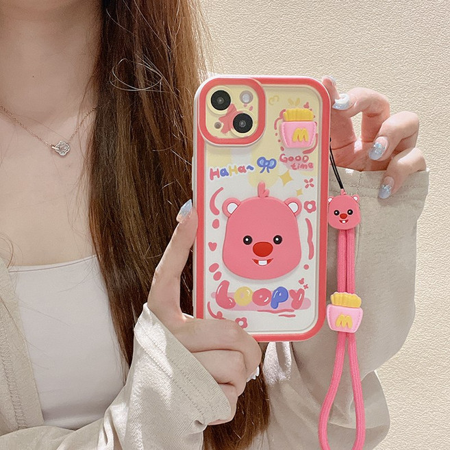 나무나라 아이폰8 플러스 아이폰SE 아이폰7 6 귀여운 캐릭터 스트랩 젤리 입체케이스 CY265