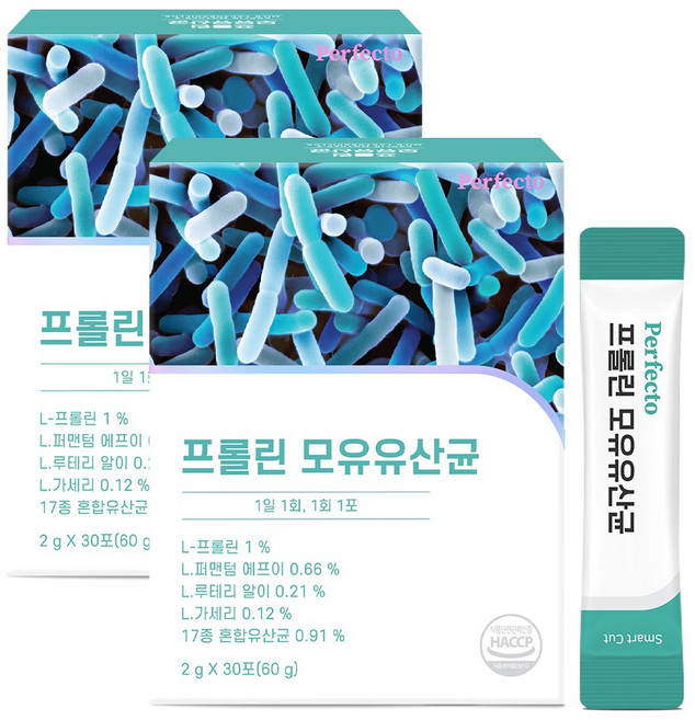 퍼펙토 프롤린 모유 유산균, 60g, 2개