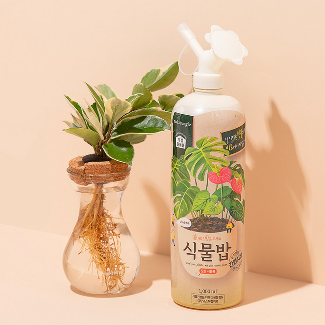메이크정글 식물밥 보틀 대용량 식물영양제 몬스테라 모든식물 액상 비료, 1개, 1L