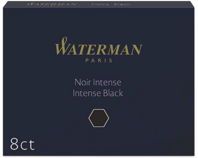 워터맨 카트리지 8본, 1세트, 흑색
