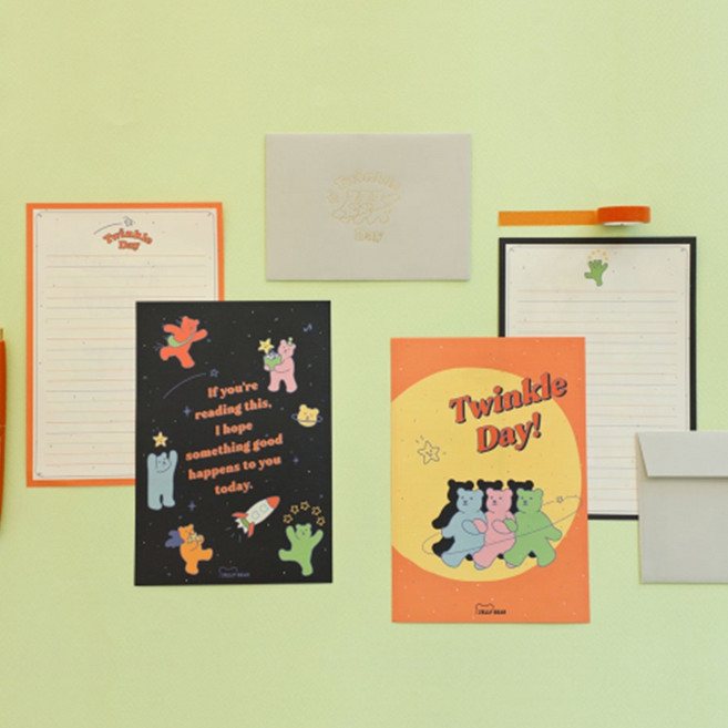 데일리 레터 (젤리베어) 05-08 /편지지 봉투, 06 Thank you, Thank you