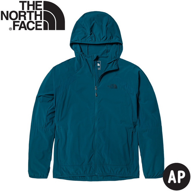 The North Face 男 防潑水連帽外套《藍珊瑚》薄外套 防風 戶外機能外套
