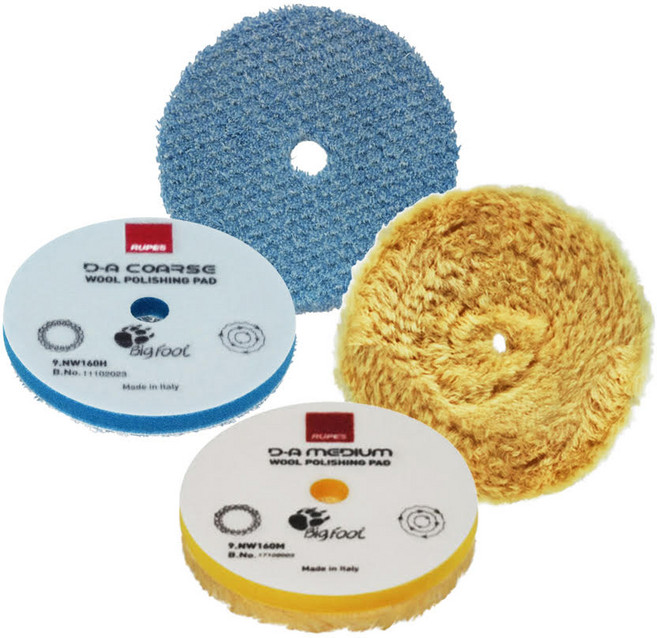 NEW 루페스 D-A 울패드 광택패드, 3인치 미디움(엘로우)