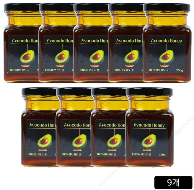 [홈쇼핑] 김하진의 아보카도꿀, 9개, 250g - 쿠팡