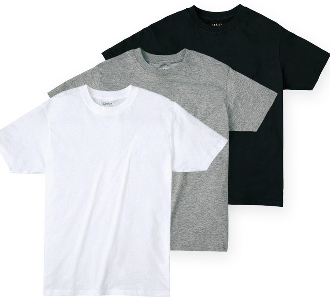 [이지바이] (1+1+1) 총 세장!! 남녀공용 면 반팔 티셔츠_ 소프트코튼 30수 면 100% 기본 베이직 스판 빅사이즈 티셔츠