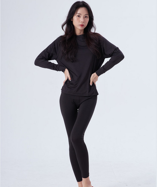 여성 루즈핏래쉬가드+워터레깅스 세트 여자 오버핏 수영복 상하의, S(LR-01), M(LP-57)