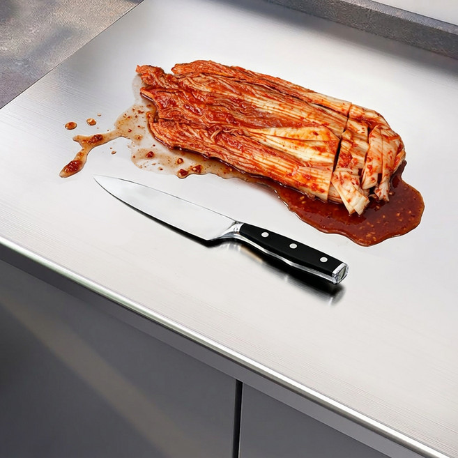 Modora 304 스테인리스 대형 도마, 1개, 실버색