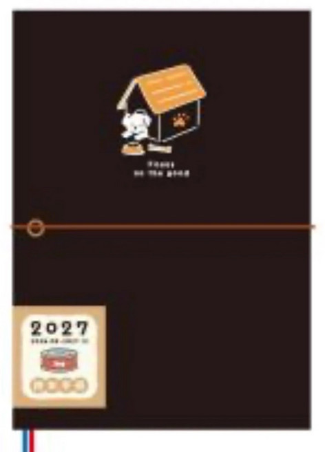 2027 日誌 32K 週計畫 年度計畫 行事曆, 1個, (墨黑)日常/CDM-447D