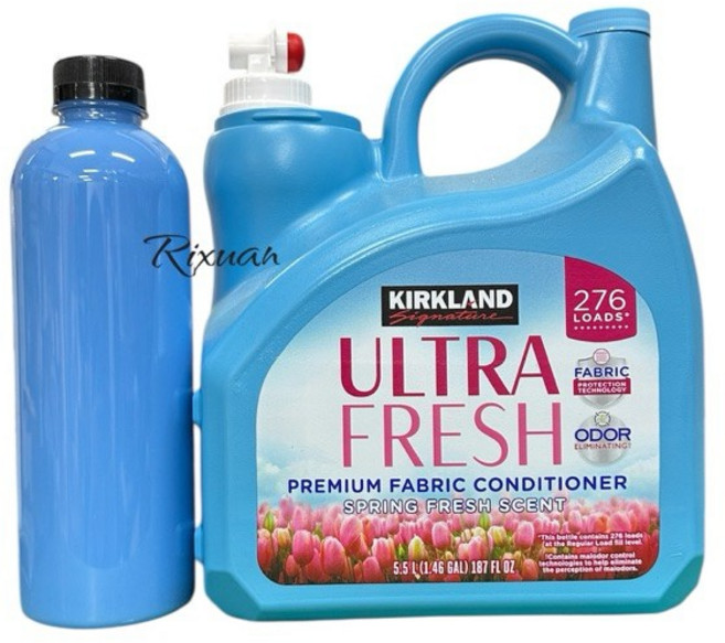 Kirkland Signature 超濃縮衣物柔軟精 春日清新香 276 次, 1個, 分購1000ML(瓶裝出貨)