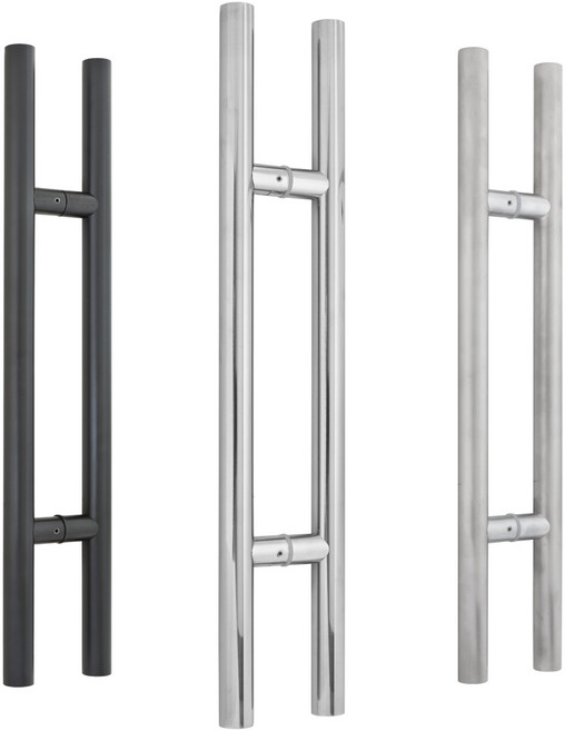 강화도어손잡이 유리문손잡이 출입문 상가문 HD-01유광스텐650x340, HD-03 검정스텐 (650x340)