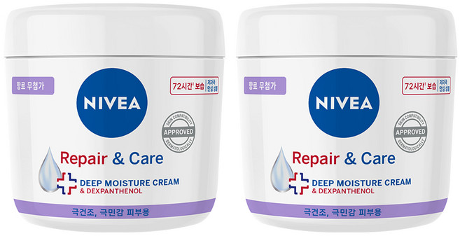 니베아 리페어 앤 케어 크림 400ml 2개, 400g