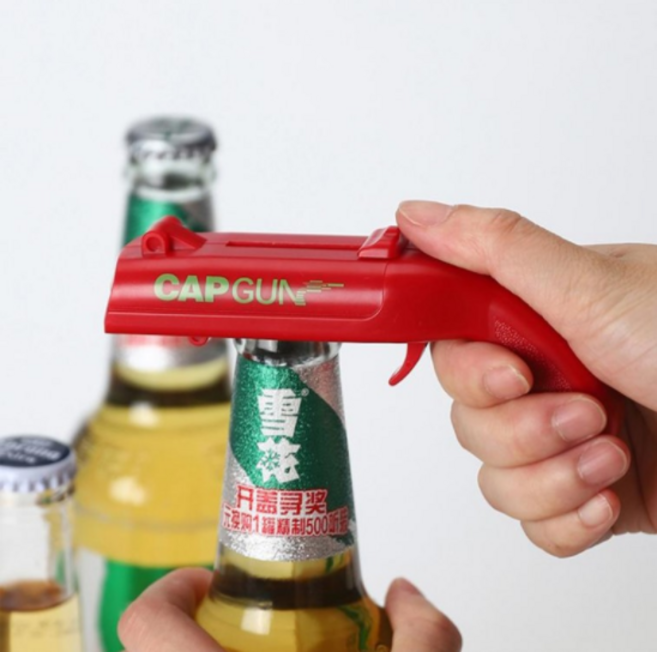 캡건 미니 맥주 병따개 만능 캔 오프너 소주 박스, 레드, 1개