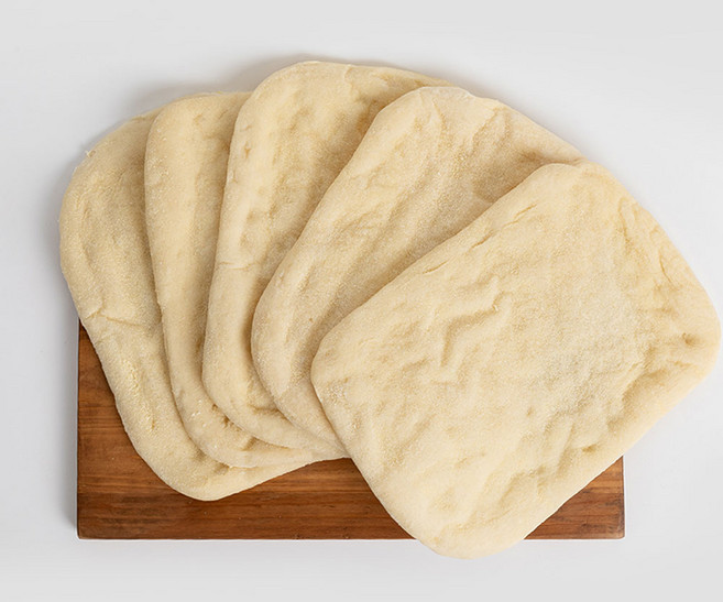 사각 피자도우 25cm(110gX5개입) 파베이크 냉동도우, 5개, 110g