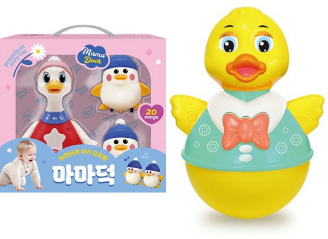아기 오리랑 마마덕 + 아기 오리 뮤직 오뚝이 (2종세트)(블루래빗), 1개
