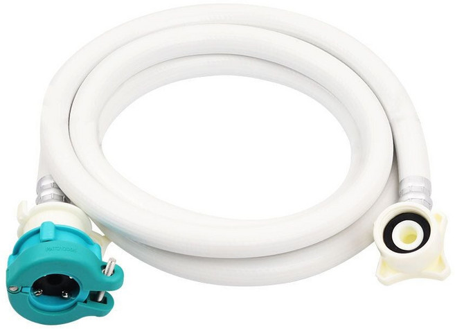 [고내구성] 2m 원터치 세탁기 호스 - 수압에 강한 표준형 연결선, 1개