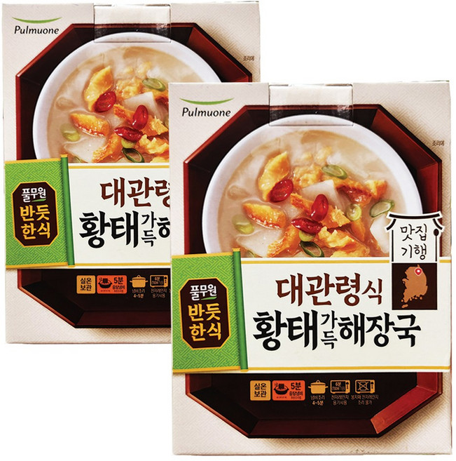 풀무원 대관령식 황태가득 해장국, 6개, 450g