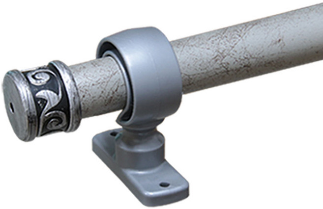 한국레일갤럭시 25mm 원형 커튼봉 커텐봉, 실버