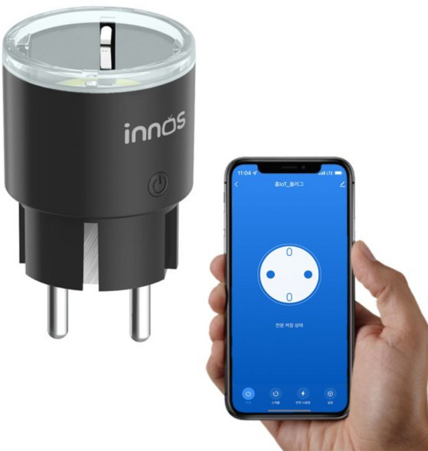 이노스 자동 타이머 IoT 301 스마트 플러그 1구 SP111, 7cm, 1개