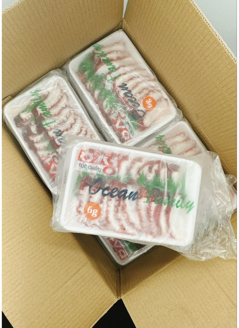 업소용 초밥용문어 슬라이스 1박스 4.8kg (6g x 20미 x40팩)총800마리, 1