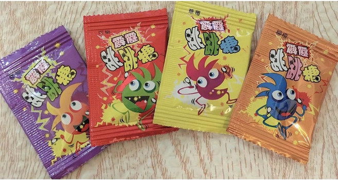 【發票】霹靂跳跳糖 柳橙 草莓 可樂 葡萄 古早味零食 聖誕節 萬聖節, 100個, 宏銘跳跳糖, 1.4g