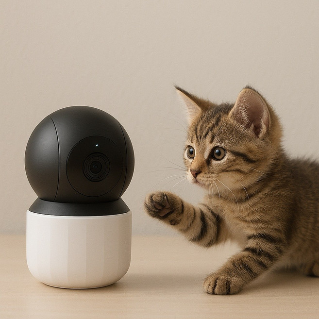 현대HT 최신 가정용 홈캠 무선 와이파이 CCTV 3MP QHD 2K 자동 야간모드 베이비캠 펫캠 아기캠