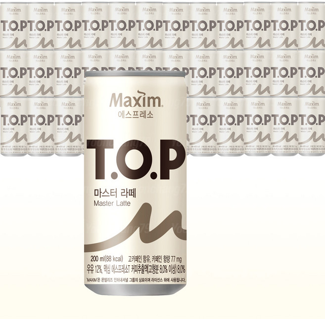 티오피 마스터 라떼 200ml x 36캔 1박스 캔커피, 36개