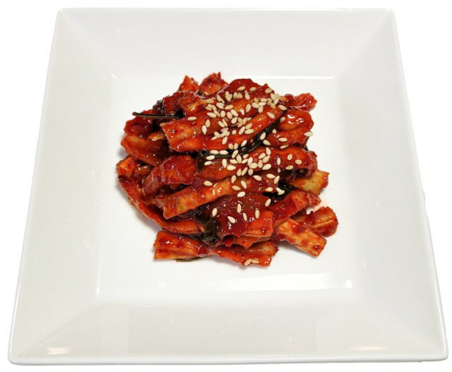 [ 배가네 반찬 ] 무말랭이 무침, 500g, 1개