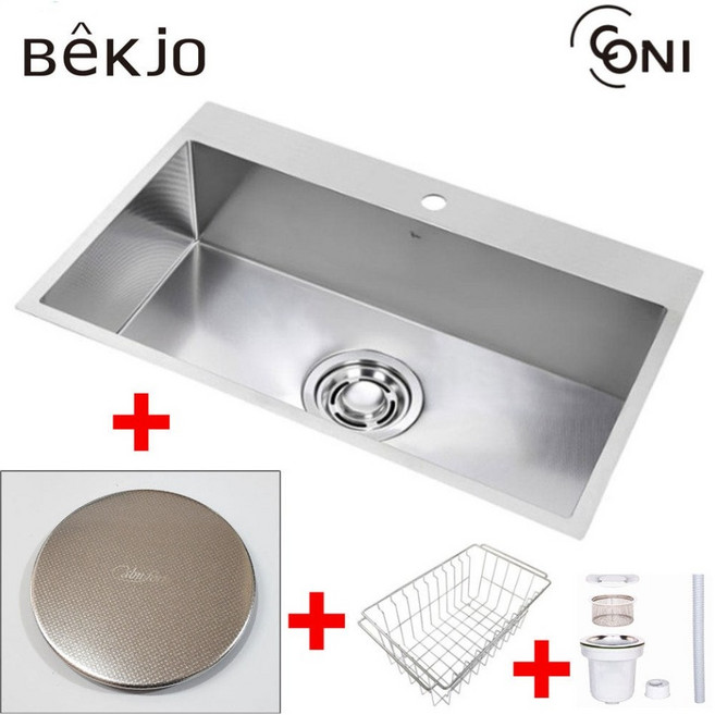 백조 고니 ECNRW8630 엠보 리폼 싱크볼 사각씽크볼, 1개