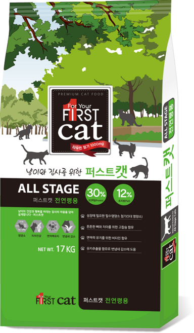 퍼스트캣 고양이 사료, 17kg, 1개