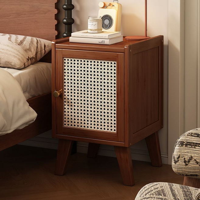 침대 옆 협탁 탁자 서랍장 엔틱 디자인 거실 쇼파 침실 대용량 수납장 서랍장 사이드 선반 수납장 가정용 필수품, 1개, 갈색