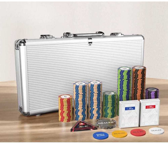 포커칩세트 200개 숫자 카드 홀덤용품 칩 세트 칩세트, 1개, 칩 200개 / 풀세트 증정