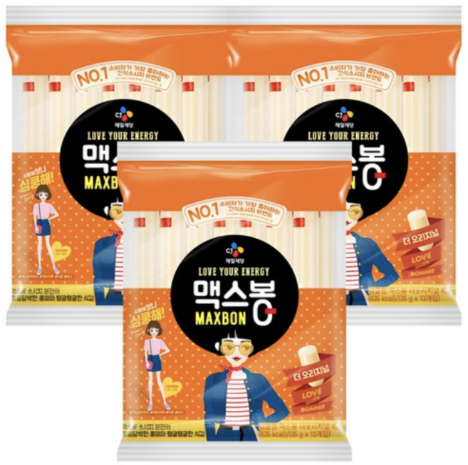 맥스봉 오리지널 소시지, 455g, 3개