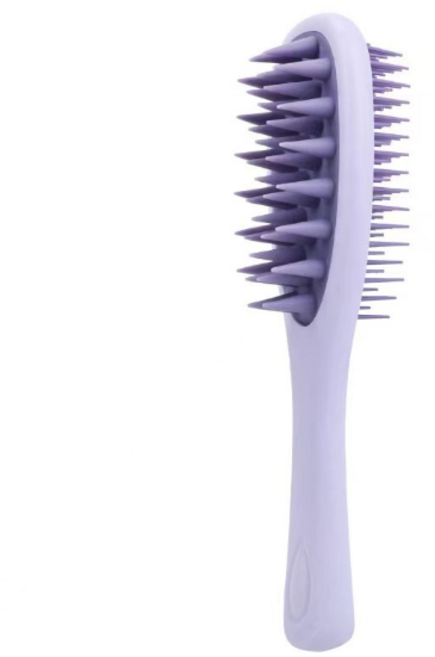 편안한 두피케어 양면 샴푸 마사지 브러쉬, 1개, 바이올렛