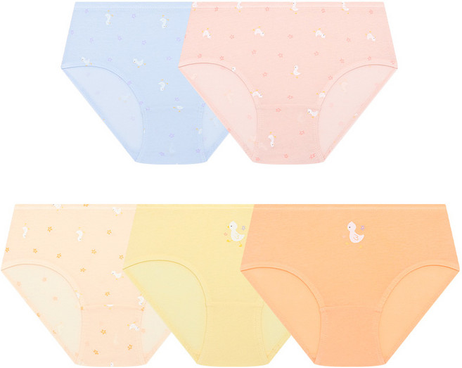 수아팜 여아 리틀덕 코튼 팬티 5매