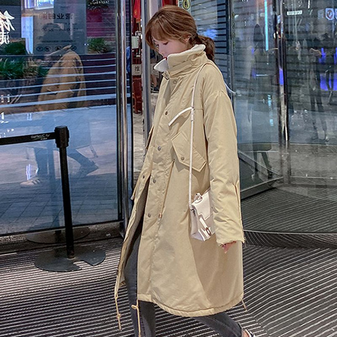 무드무드 에뚜이 하이넥 양털안감 야상패딩