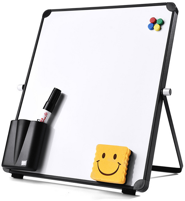 화이트보드 미니 이동식 탁상 칠판 자석스탠드 보드 세트, 일반형