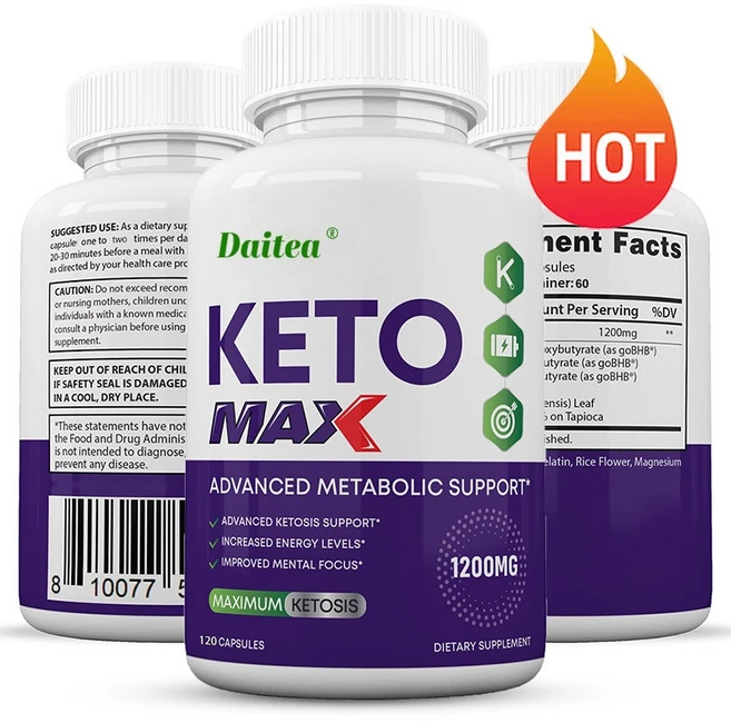 Keto Max 1200MG 캡슐로 사과식초 goBHB 강력한 외인성 케톤 함유 프리미엄 케톤 보충제로 남녀 케톤 상태 지원, 3개, 120회분 - 쿠팡