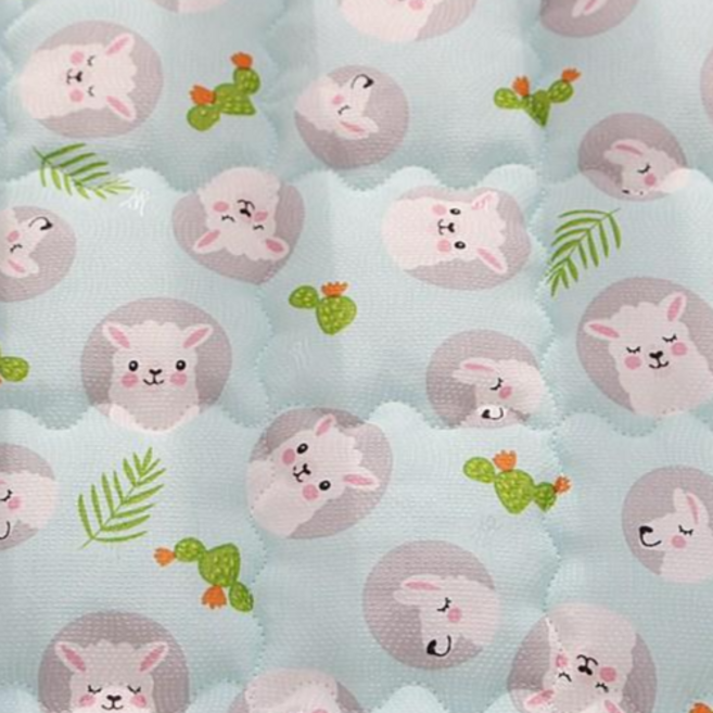 불로홈 강아지 고양이 쿨매트 인견 패드 방석 반려동물 여름 방석 쿨 애견, 라바(민트), 1개