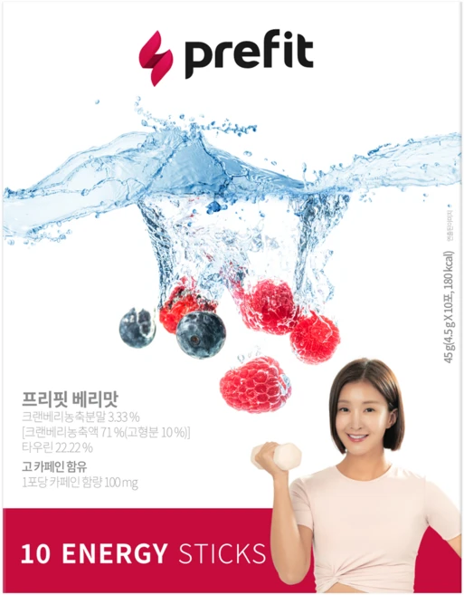 프리핏 이시영의 에너지워터 prefit 베리맛, 45g, 1박스 - 쿠팡