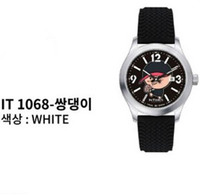 야구친구 최훈의 카툰 KBO 프로구단 캐릭터 INTIMES 남여공용 손목시계 5종