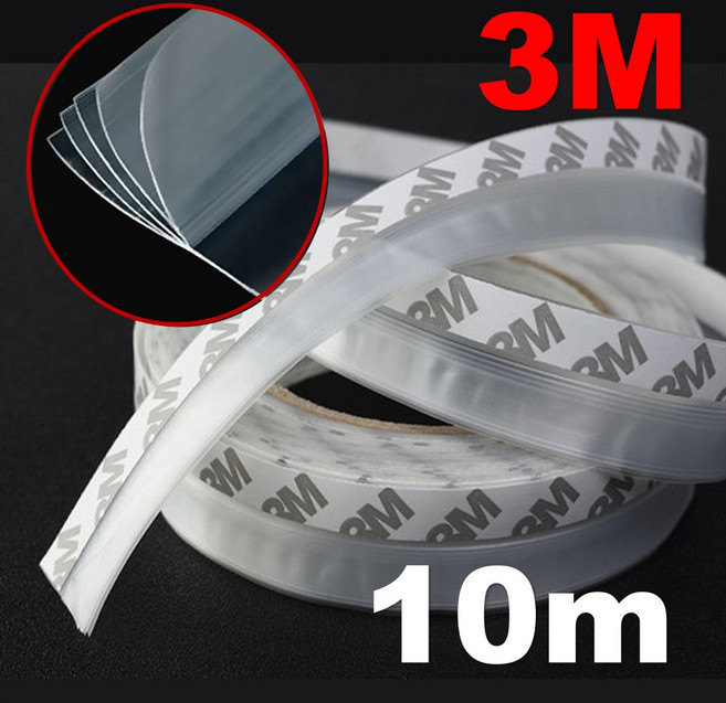 3M 5중날 투명 문풍지 창문 현관문 방문 문틈 베란다 바람막이 틈막이 틈새막이 방풍 문풍지 테이프 10m, 1개, 5중날 10m